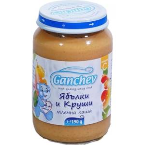 Ганчев пюре млечна каша с ябълки и круши - 190 г