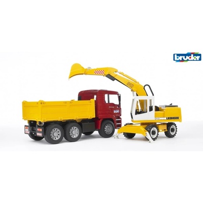 BRUDER Bruder 2751 man tga / Самосвал с багер (br 2751)