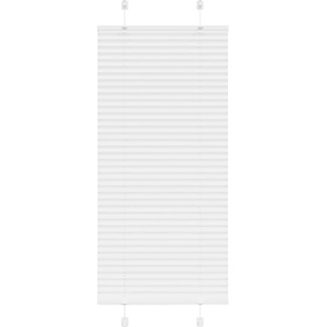 vidaXL Плисирана щора Бяла 55x150 cm Ширина на плата 54, 4 cm Полиестер (4015491)
