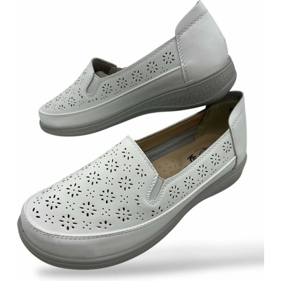 Koka Dámské zdravotní mokasíny bílé