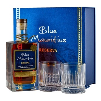 Blue Mauritius Reserva 40% 0,7 l (dárkové balení 2 sklenice)