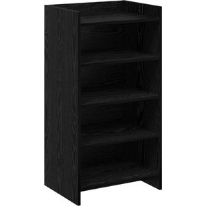 vidaXL Шкаф за обувки Черен дъб 48 x 36 x 92 см Инженерна дървесина (8011340)