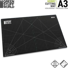 Green Stuff World BLACK Cutting Mat A3 / Rezacia podložka A3