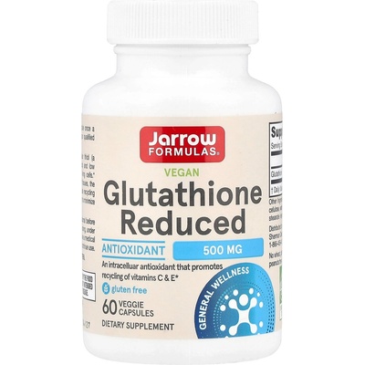 Jarrow Formulas Glutathione Reduced, 500 mg, 60 капсули, Jarrow Formulas (8375)