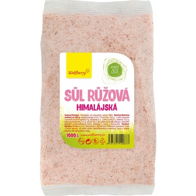 Wolfberry Himalájská Soľ ružová jemná 1 kg