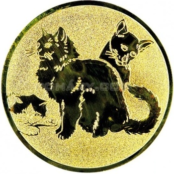 Emblém kočky zlato 50 mm