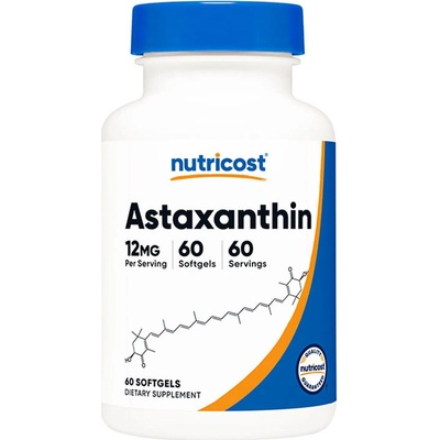 Nutricost Astaxanthin 60 gelových kapslí