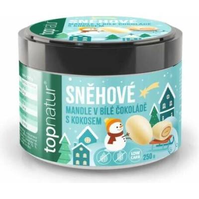 Topnature Sněhové mandle v bílé čokoládě s kokosem 250 g