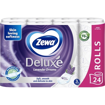 Zewa Deluxe Aquatube Levander Dreams 24 ks
