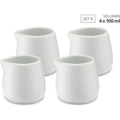 Weis konvička na mléko 100 ml porcelán sada 4 ks – Zboží Dáma