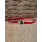 Kathryn' s bracelets Бебешка/детска гривна с червен конец и злато (БГЛЗ1)