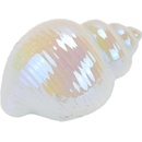 DOMMIO Mušľa keramická biela perleť 7 × 10 cm