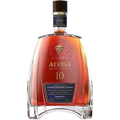 Alvisa aged 10y organic Spanish brandy 40% 1 l (holá láhev)