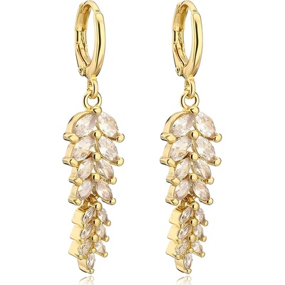 HARAHU Обици mi-29335 - Златни kp29335 (mi-29335)