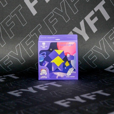 MonsterGo Twist Snake Puzzle 24 blocks Fialová žlutá