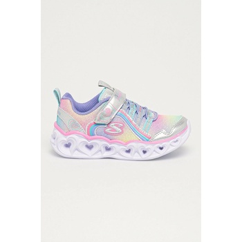 Skechers S Lights Heart Lights Rainbow Lux silver multi