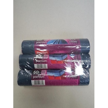 Paclan Premium zaťahovacie 60 l 30 µm 10 ks