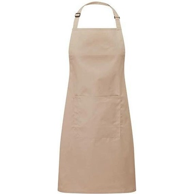 Premier Workwear Pracovní zástěra za krk s kapsou PR154 Latte Pantone 7530 72 x 86 cm