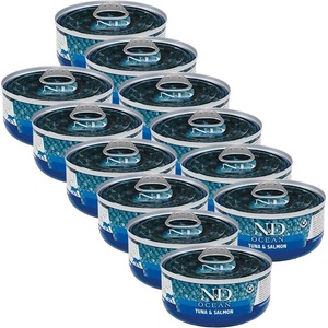 FARMINA N&D Ocean котка Туна & Сьомга консерви 12 x 70 г