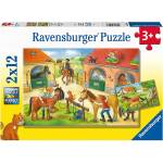 Ravensburger - Puzzle 2x12 Holidays on a horse farm - 1 - 39 piese