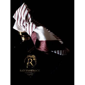 Radi handmade Диадема с панделка в розово и тъмно виолетово (851)