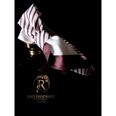 Radi handmade Диадема с панделка в розово и тъмно виолетово (851)