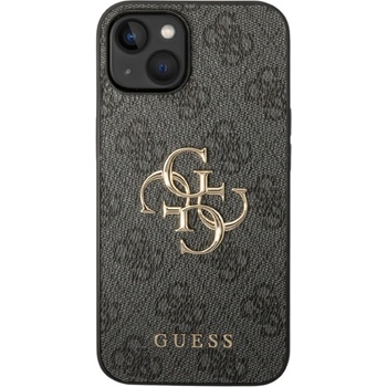 GUESS Калъф Guess - PU 4G Metal Logo, iPhone 15 Plus, сив (3666339171551)