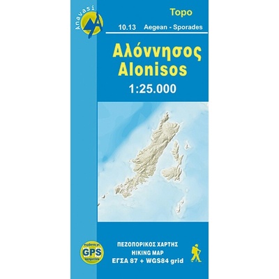mapa Alonisos 1:30 t.
