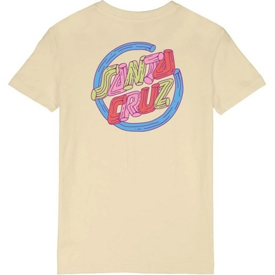 SANTA CRUZ tričko Tubular Dot T Shirt Chalk CHALK