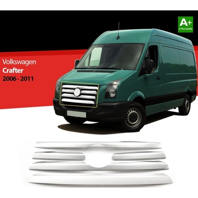 SD Nerez kryty prednej masky VW Crafter 2006-12 5 ks