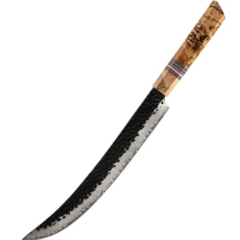 HARAHU Дамаски кухненски нож ZE-37434 - Slice / Кафяв KP37434 (ZE-37434)