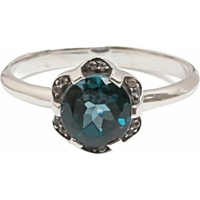 Nefertitis London topaz prsten stříbro R207