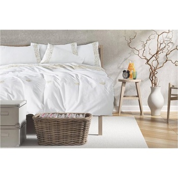 TED Луксозен Спален Комплект с Бродерия в Екрю - 3 части