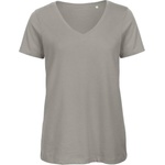 B&C Collection B&c inspire vt / Дамска тениска с v-образно деколте - светло сива s (01tw4503901)
