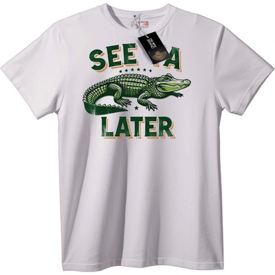 NOONEBRAND LA COSTE Тениска See Ya Later Gator - 2XL, Black
