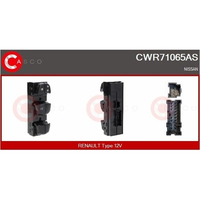 Spínač, zvedací zařízení oken CASCO CWR71065AS