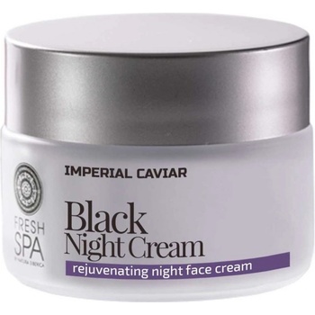 Natura Siberica čierny omladzujúci pletový nočný krém na tvár Imperial Caviar 50 ml