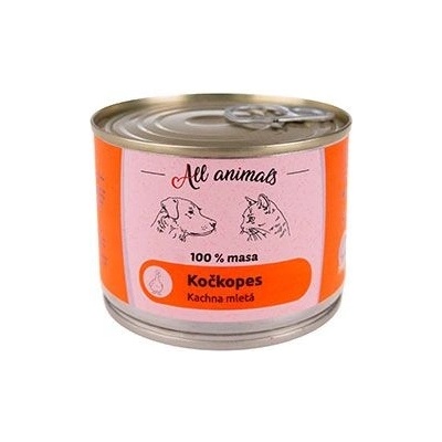 All Animals Adult kočkopes Kachna mletá 200 g