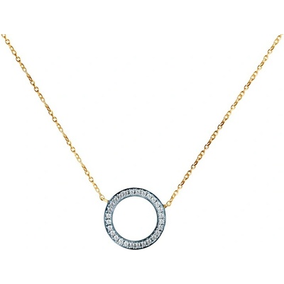 Savicki Náhrdelník kruh zlatý diamanty SAVN04969 Y C
