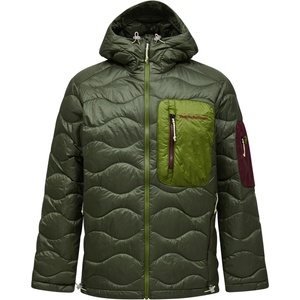 Peak Performance Мъжко пухено яке Peak Performance Helium Utility Down Hood Down jacket - Pine Needle / Mosswood (004-6253-0913)