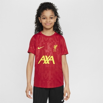 Nike Liverpool Academy Pro Pre Match Shirt 2024 2025 Juniors - Red