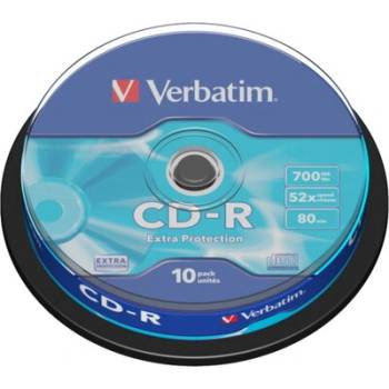 Verbatim Медия Verbatim CD-R 700MB 52X EXTRA PROTECTION SURFACE (10 PACK) (43437)