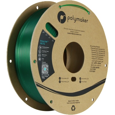 Polymaker PolyLite PETG Translucent Green - 1, 75 mm / 1000 g (PB01033)