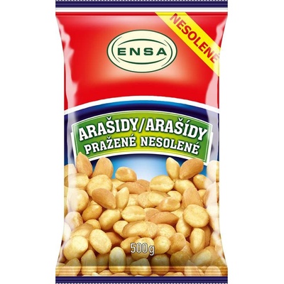 Ensa Arašídy loupané pražené nesolené 500 g