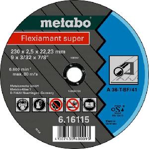 Metabo - Режещ диск за стомана 125x22, 23 мм 616107000 (616107000)