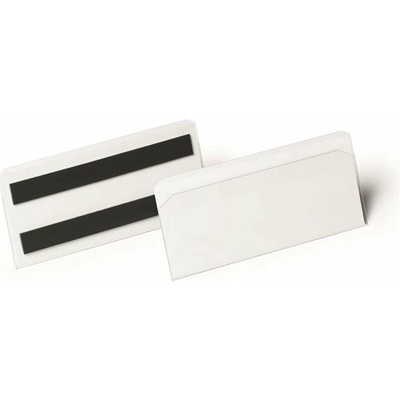 Logistické vrecko, magnetické, 150x67 mm, hotizontálne, DURABLE HARD COVER, priehľadné