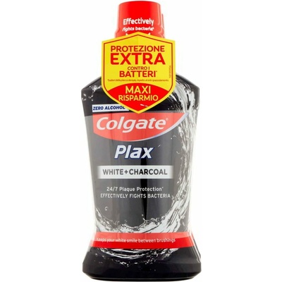 Colgate ústna voda s aktívným uhlím plax 2 x 500 ml
