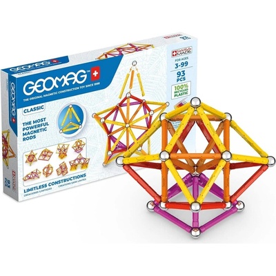 Geomag Магнитен конструктор, Geomag, Classic, 93 части
