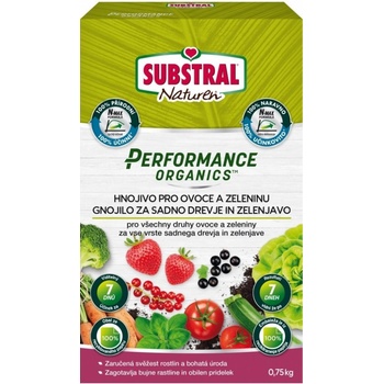 Substral Hnojivo granulované Performance Organics ovoce a zelenina 750 g