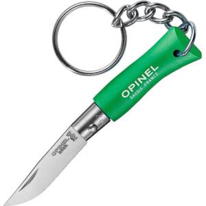 Opinel Джобен нож с ключодържател Opinel №2, зелен (002273-pe)